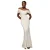 Vrouwen jurk met strikcollar Goddiva Bardot