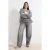 Trendyol Curve Dames Grijs Effen Barrel Hoge taille Grote maten Jeans