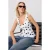 TRENDYOLMİLLA Dames Wit Stippen Mouwloos Peplum Blouses