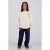 Vingino oversized longsleeve met backprint – crème