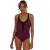 Speedo Sculpture OpalLux zwempak voor dames in paars en zwart