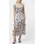 French Connection Ellie Kelsy Ruffled Slit Dress Cream Multi