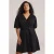 WE Fashion Curve midi jurk zwart