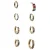 PIECES oorbellen PCPARA – set van 4 goudkleurig