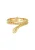 ELLI Ring ‘Schlange’  goud / transparant