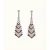 Sparkly Crystal oorbellen in zilver