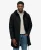 Tech Parka met Langere Achterkant en Capuchon Black