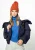 Wittchen Dames Oversized Jas met Kraag van Imitatie Schapenvacht Marineblauw