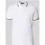 MCNEAL slim fit poloshirt met contraststrepen en ritssluiting
