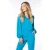 EsQualo Top Modal V-neck Button Petrol