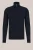 WE Fashion – Heren Regular fit trui met structuur en quarter-zip – Regular fit – Donkerblauw – Katoen –