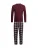 Marks & Spencer Pyjama lang  navy / bordeaux