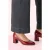 First Lady vegan lak pumps in rood