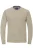 Redmond Casual Regular Fit Trui ronde hals beige, Effen