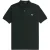 Fred Perry effen nachtgroen poloshirt met korte mouwen