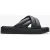 Alda Glide Zwarte Leren Sandalen