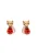 faina Oorbellen  rose-goud / rood