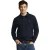 Marineblauwe polo met lange mouwen, regular fit en geborduurd Rigby Go-logo