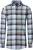 Redmond Casual Flanellen Overhemd blauw/groen, Ruit
