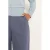 Claudia Sträter wide leg broek met plooien – grijsblauw
