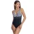 V-hals badpak met cups W250374 Dames