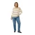 Gestreepte gebreide trui voor dames KAFFE Curve Lizzy
