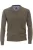 Redmond Casual Regular Fit Trui V-hals bruin, Effen
