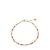 Label Kiki gold plated armband Pastello