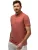 Polo State of Art Regular Fit rood effen pique 3 knoops textuur