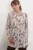 Floral Viscose Crepe Gemaakt Lange Shirt met Ceintuur