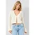 QS gebreid vest ecru broderie