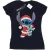 Disney Dames/Dames Lilo And Stitch Kerst Katoenen T-Shirt (Marineblauw)