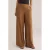 WE Fashion wide leg regular waist broek camel
