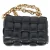 Bottega Veneta Chain Cassette Tas in Zwart Leer