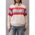 Calvin Klein Rugby Jersey 1/4 Zip Tofu Combo Stripe
