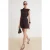 TRENDYOLMİLLA Dames Bruin Effen Kort / Mini Mouwloos Bodycon Jurken