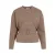 VILA geruite top – ecru/donkerrood