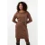EsQualo Dress Wide Lurex Brandy