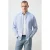 Mango Man regular fit casual overhemd met krijtstreep – marine