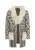 Faina Vest Dames wol wit zwart