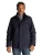 Donkerblauwe zomerjas New Zealand afneembare capuchon klepzakken