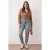 Trendyol Curve Dames Blauw Effen Skinny Hoge taille Grote maten Jeans