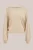 WE Fashion – Dames fijngebreide trui met boothals – Regular fit – Beige –