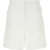 Witte Katoenen Blend Bermuda Shorts