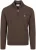 Gant Halfzip Lamswol Trui Bruin