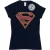 DC Comics Dames/Dames Supergirl Logo Katoenen T-Shirt (Deep Navy)