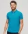 Superdry Mannen Essential Neon Poloshirt van Jersey met Logo Blauw