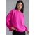 Oversized Textuurgebreide Trui met Ronde Hals