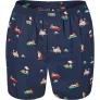 Happy Shorts X heren wijde boxershort met binnenbroek luiaard print