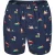 Happy Shorts X heren wijde boxershort met binnenbroek luiaard print